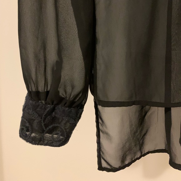 See Through Black Blouse - Picture 4 of 5